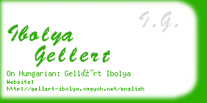ibolya gellert business card